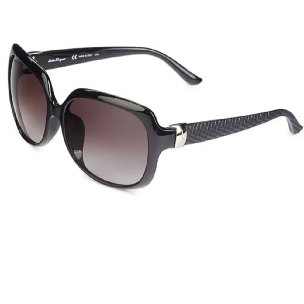 Salvatore Ferragamo Black 59mm Square Sunglasses